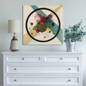 Πίνακας ζωγραφικής Circles in a circle, Kandinsky W.
