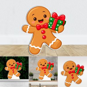 Gingerbread Αγοράκι ξύλινη χριστουγεννιάτικη φιγούρα