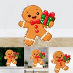 Gingerbread Αγοράκι ξύλινη χριστουγεννιάτικη φιγούρα