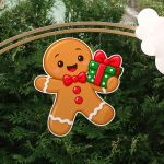 Gingerbread Αγοράκι ξύλινη χριστουγεννιάτικη φιγούρα