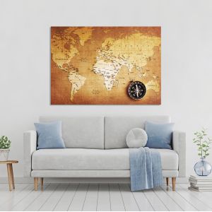 Canvas print World map 2