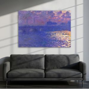 Canvas printWaterloo bridge, Monet C.