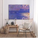 Canvas printWaterloo bridge, Monet C.
