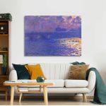 Canvas printWaterloo bridge, Monet C.