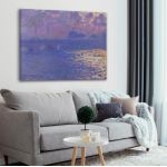 Canvas printWaterloo bridge, Monet C.