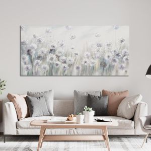 Πίνακας σε καμβά White flowers I, πανοραμικός 2
