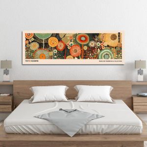 Πίνακας σε καμβά A field of flowers III, reart (original YAYOI Kusama), πανοραμικός