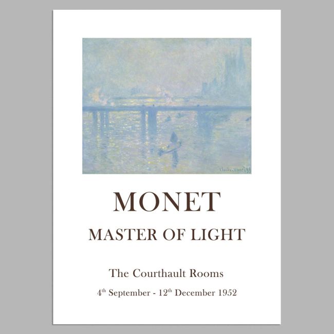 Αφίσα Έκθεσης Master of light I, Monet, αφίσα, κάδρο