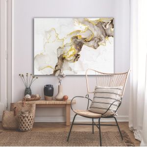 Canvas print Beige brown and gold 2