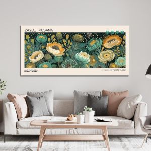 Canvas print A field of flowers I, reart (original YAYOI Kusama) 2