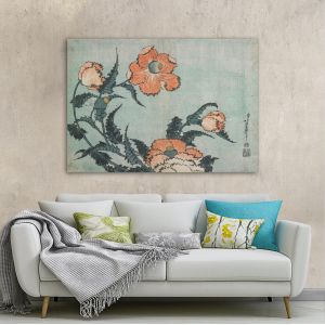 Canvas print Poppies, Hokusai K.