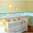 Kids Border Safari animals (baby blue)