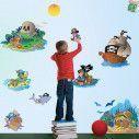 Αυτοκόλλητα τοίχου παιδικά Το νησί των πειρατών μεσαίο μέγεθος