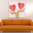 Canvas print Heart at your Hands