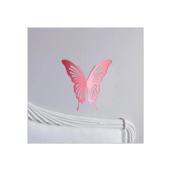Wall stickers Butterflies pink & light blue, set