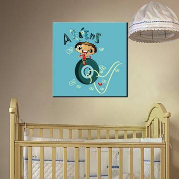 Kids canvas print Naughty