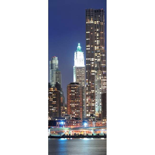 New York skyscrape, αυτοκόλλητο πόρτας