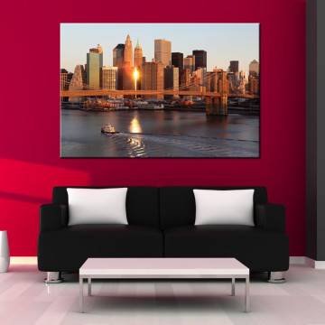 Πίνακας σε καμβά Νέα Υόρκη, New York sunrise