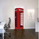 Door sticker  Englishphone booth 3D cad