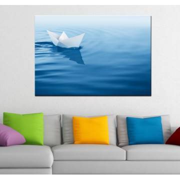 Canvas print Paper boat