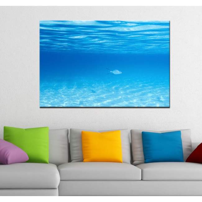 Πίνακας σε καμβά Βυθός θάλασσας, Deep blue