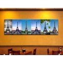 Canvas print Eiffel instances, panoramic