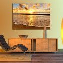 Canvas print  Colors of sunset at beach