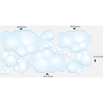 Wall stickers Big clouds 2