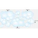 Wall stickers Big clouds