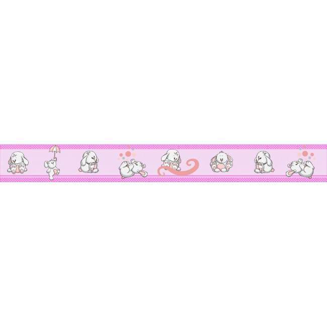 Border, Rabbits everywherepink 