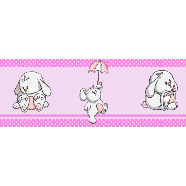 Border, Rabbits everywherepink 