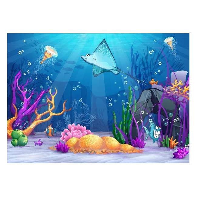 Underwater world,  φωτογραφική αυτοκόλλητη ταπετσαρία