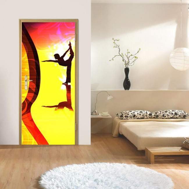 Door sticker Pilates