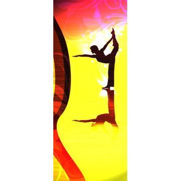 Αυτοκόλλητο πόρτας Pilates 2