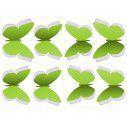 Wall stickers Set Two colors Butterflies green