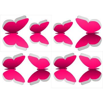 Wall stickers Set Two colors Butterflies 2