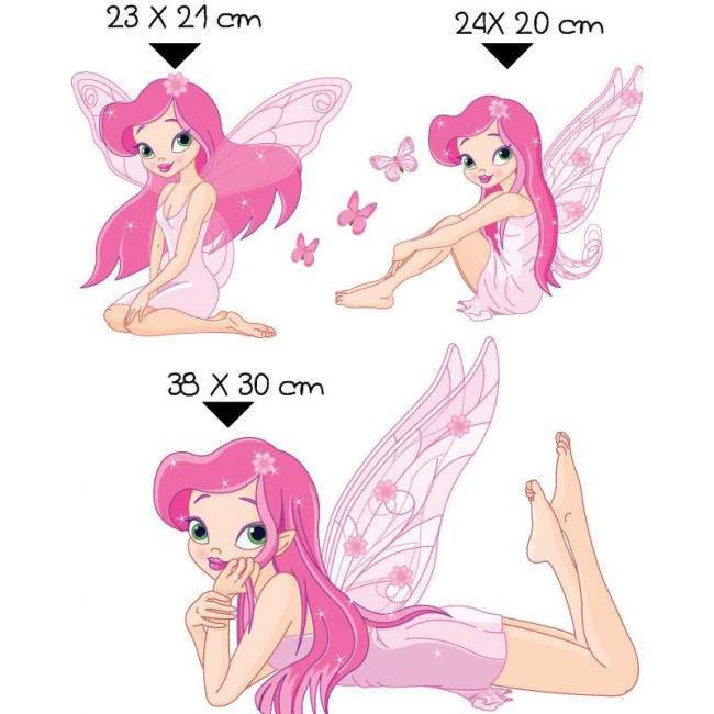 Kids wall stickers Fairies and butterflies