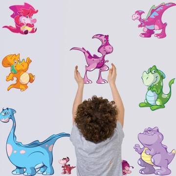 Αυτοκόλλητα τοίχου παιδικά δεινόσαυροι, Γεμίσαμε δεινόσαυρους!
