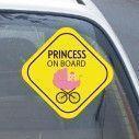 Baby car sticker My princess on board!