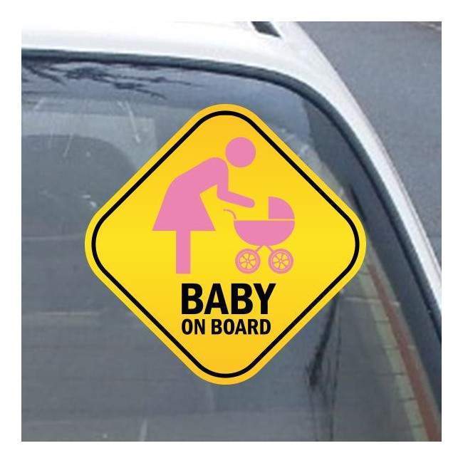 Baby car sticker Mother and baby on board! 