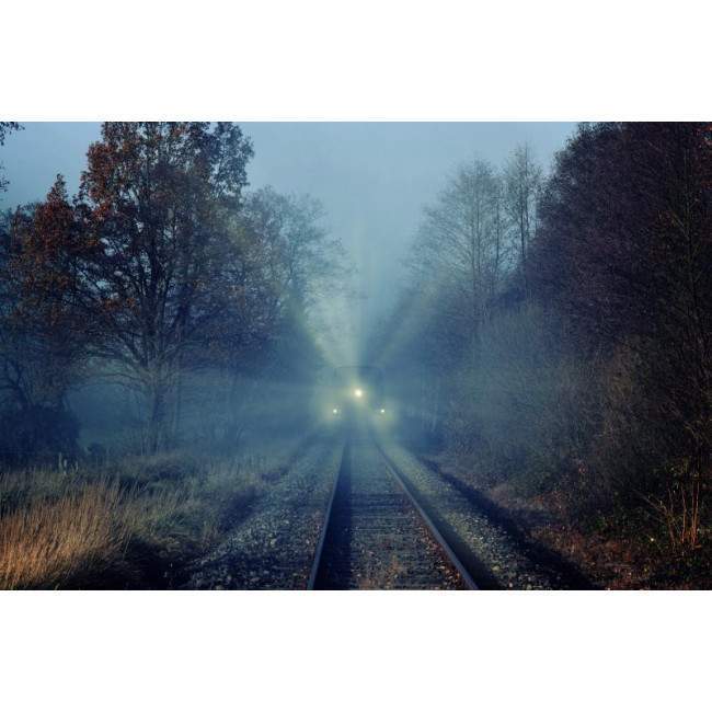 Wallpaper Train in the fog