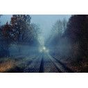 Τρένο στην ομίχλη, αυτοκόλλητη φωτογραφική ταπετσαρία