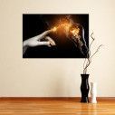 Canvas print Electric touch
