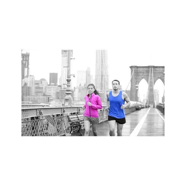 Running at brooklyn bridge, φωτογραφική ταπετσαρία αυτοκόλλητη