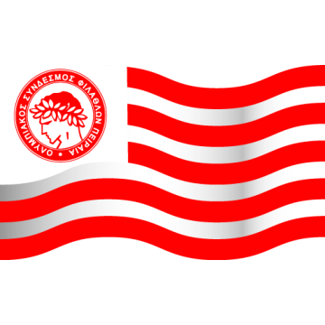 Wall stickers Flag of FC Olympiakos 2
