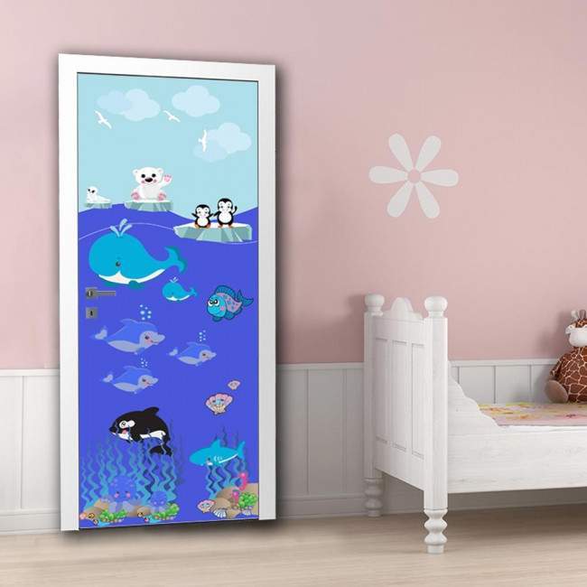 Door sticker Sea animals