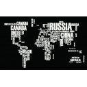 World map white & black, αυτοκόλλητο laptop