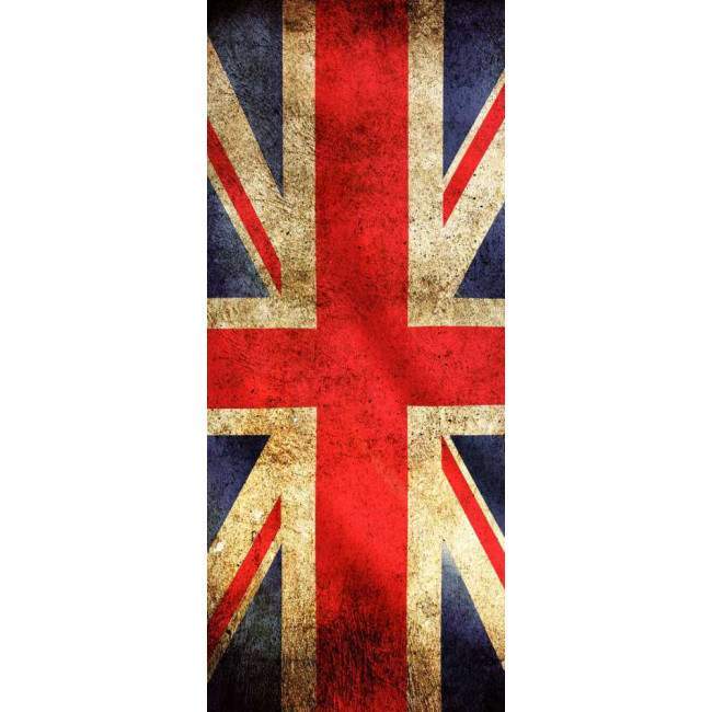 Fridge sticker English flag vintage