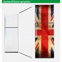 Fridge sticker English flag vintage