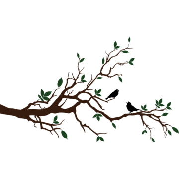 Αυτοκόλλητο τοίχου Πουλάκια που κελαηδούν 2